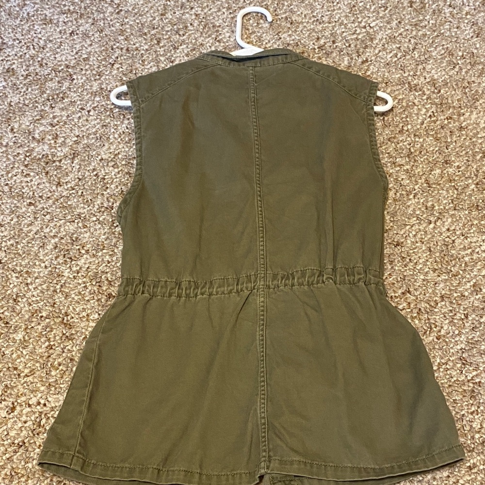 Per Se Olive Green Utility Vest - Picture 7 of 7